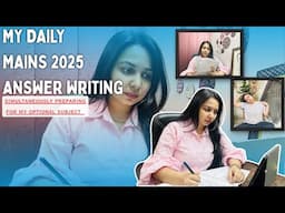 My Daily answer writing for upsc mains 2025 | simultaneously i am preparing for my optional subject