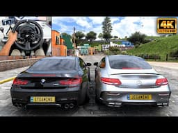 BMW M6 Coupe & Mercedes-AMG C63 S Coupe | Forza Horizon 5 | Thrustmaster T300RS gameplay