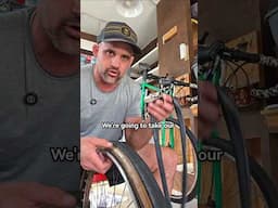 The easiest way to install a bike tube to a tire. #cycling #bikemaintenance #biketube