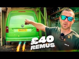 We fit the £40 Remus exhaust to the viper green caddy