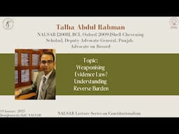 Weaponising Evidence Law? Understanding Reverse Burden | NALSAR University of Law