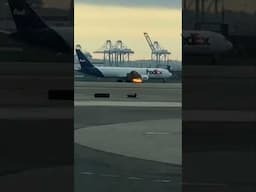 Fire During Take Off #airplane #airtravel #airportjobs #aviation #aircraft #aviation