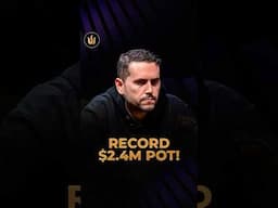 Record $2.4M Pot! #tritonpoker #poker #shorts
