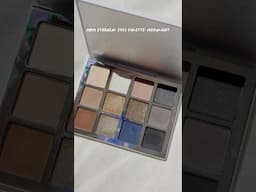The prettiest cool toned eyeshadow palette 🩶🖤 #makeup #eyeshadowswatches #makingitup