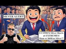 SILVER ALERT! 8 COMEX Silver SHORTS at EXTREMES!  Slam or $600/oz Silver?! HODL Through! (Bix Weir)