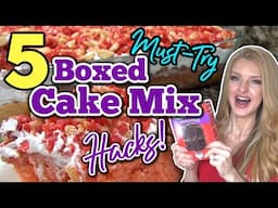 5  Shocking BOX CAKE MIX Recipes You Don't wanna Miss! | Creative ways to "DOCTOR-UP" BOX CAKE MIX!