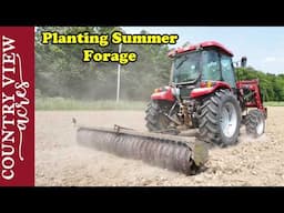 Planting Sorghum Sudan Grass the Wrong Way.  Fingers Crossed, I Think it Will Work