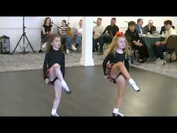 Young girls from Burke School of Irish Dance at the Mayo Society of Cleveland Tea