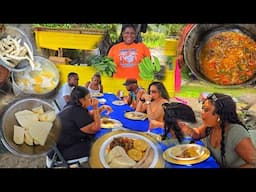 Epic Cookout On The Beach with our amazing subscribers red herring carrot dumpling renta yam &  more