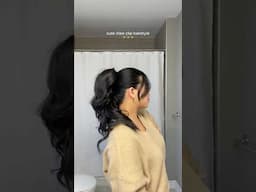 Such a cute way to wear a claw clip ✨🤍✨ #hair #hairstyle #clawclip