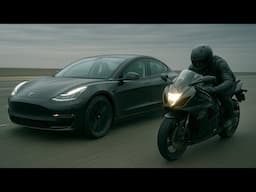 GSXR Suzuki vs Tesla model 3
