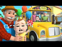 Wheels on the Bus 24/7 LIVE | Lalafun Nursery Rhymes & Kids Songs