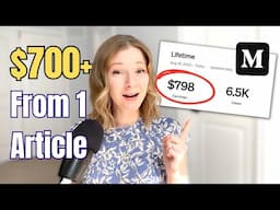 How to Boost Your Medium Earnings ($700+ article w New Algorithm!)