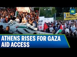 Thousands Protest in Athens for Gaza | Calls to Open Rafah Border
