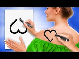100+ TRICKS TO CREATE A MASTERPIECE || Cool Drawing Hacks to Impress Your Teacher by 123 GO! SCHOOL
