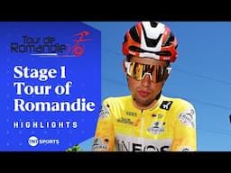 POWERING TO VICTORY! 💨 | Men's Tour of Romandie Stage 1 Race Highlights | TNT Sports Cycling