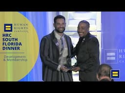 Johnny Sibilly Receives the HRC Visibility Award at the 2025 South Florida Dinner