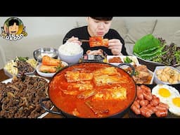 ASMR MUKBANG 집밥 직접 만든 소불고기 갈치조림 계란후라이 김치 먹방 & 레시피 Korean Home Meal EATING REAL SOUND!