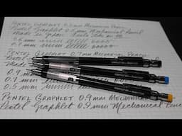 Pentel Graphlet in 0.5mm, 0.7mm and 0.9mm Mechanical Pencil Review: An easy pencil for traveling