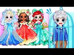 DRESS WEDDING Couple Disney Princess Elsa & Ladybug Rescue the Prince | Best DIY Fashion Paper Dolls