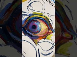 Oil pastels can be so satisfying to use sometimes! #shorts #oilpastel #drawing #art