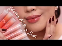 Romand Rom&nd Glasting Melting Balm Lip Swatches on Light-Medium skintone