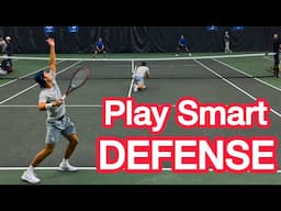 How To Play Smart DEFENSE In Doubles (Tennis Strategy Explained)