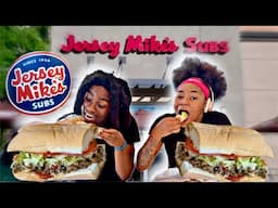 DELICIOUS JERSEY MIKE'S PHILLY CHEESESTEAK MUKBANG FT MIKAYLA & KEON