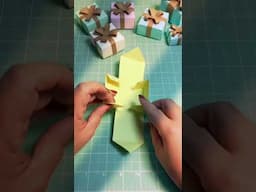 Presente origami dobradura #alinnemarques #alinnesworld #diy #origami #dobradura #origamifacil #gift