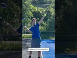 Almost 80% of the power on your serve comes from the arm action, only 20% comes from the legs…