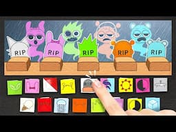 Oh no! Don't Wake Up Dead Sprunki Ghosts! One Color Paper DIY Game Book