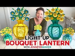 DIY Light-Up Paper Flower Lantern | Cricut Tutorial + Free SVGs for Mother’s Day & Home Decor