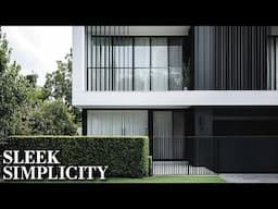 Sleek Simplicity: Modern Minimalist Home with Monochromatic Palette Material