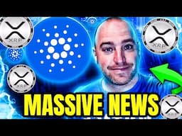 CARDANO WITH XRP CHANGES EVERYTHING!  CARDANO BREAKING NEWS!