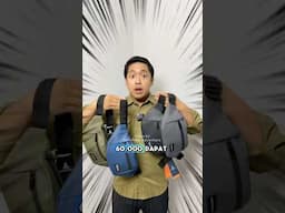 60 rbuan dapat Waistbag waterproof 😭 #shorts #waistbag #waterproof