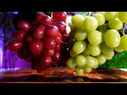 eating green and red grapes | mukbang asmr (no talking)