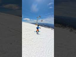 Roman’s First Time Snowboarding Down the Palmer Glacier