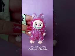 DIY Labubu Doll 😱  😍 Labubu with Plastic Bag 😱 #artandcraftbymanothahim #labubu #shorts