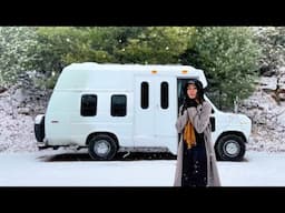Evening Routine in the Winter Wilderness 🚐 Cozy Camping with the Animals 🍊 Rain & Hail ASMR #51