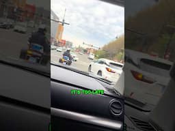 Driver’s Hilarious Fail Was Just Asking to Get Pulled Over 😱 #shorts