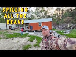 LAST MINUTE BUILD FOR THE DREAMERS MOVE tiny house homesteading off-grid cabin build DIY   tractor