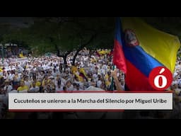 Cucuteños se unieron a la Marcha del Silencio por Miguel Uribe