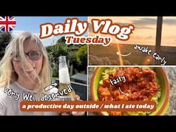 DAILY VLOG: Tuesday 10th June - gardening goddess on 3 hours sleep / what I eat in maintenance #glp1