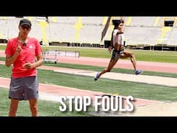 Long jumpers, triple jumpers  STOP FOULING - STRATEGIES to AVOID the RED FLAG