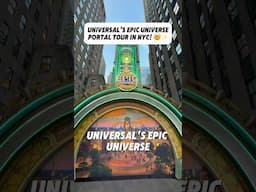 INSIDE Universal’s Epic Universe Portal Tour in NYC! 🌀✨ #EpicUniverse #UniversalOrlando