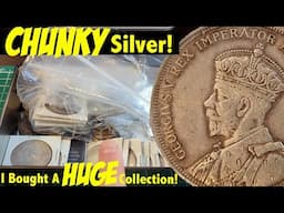 CHUNKY OLD SILVER in this *HUGE* Collection Purchase! Incredible King George V Silver Dollar!