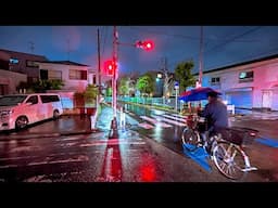 Suburban Tokyo - Rainy Night Walk in Omori, Japan • 4K HDR