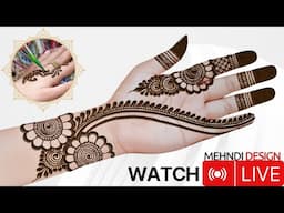 Mehndi Design LIVE 🔴 Mehndi design with @MehndiCorner  stylish mehndi design | mehandi | mehndi