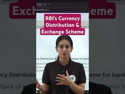 RBI's Currency Distribution & Exchange Scheme CDES Explained |Financial Current Affairs RBI Grade B