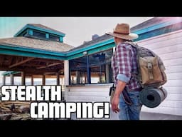 Stealth Camping Alone in Abandoned Lake!